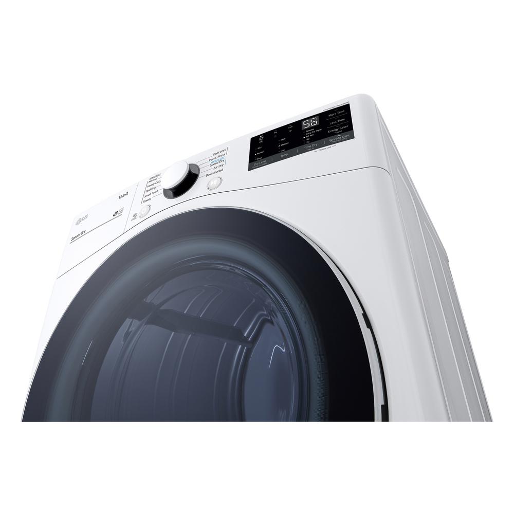 Lg Electronics 7 4 Cu Ft White Ultra Large Capacity Electric Dryer With Sensor Dry Dle3600w The Home Depot