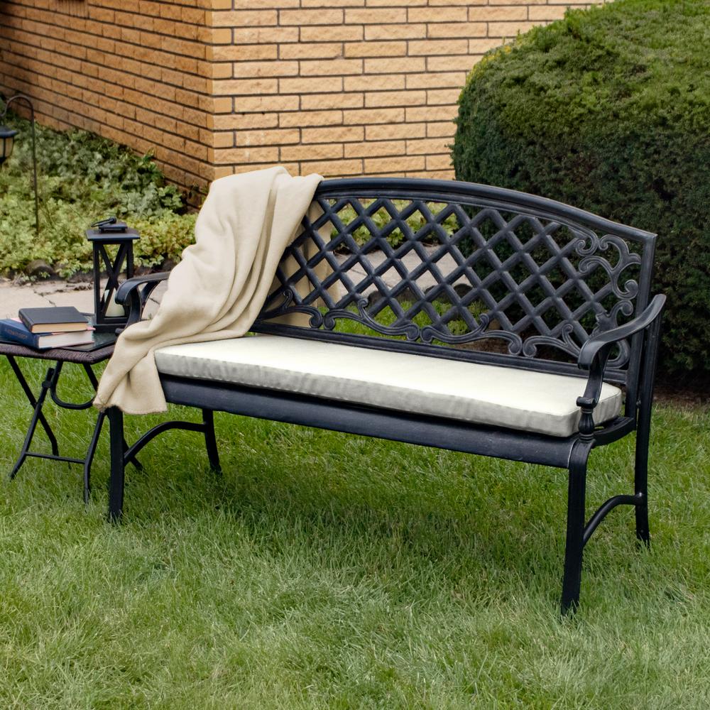 Home Decorators Collection 42 X 18 Sunbrella Canvas White Outdoor