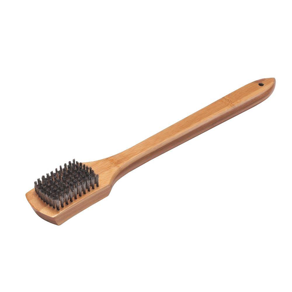 er Bamboo Grill Brush with Scraper6464 The Home Depot