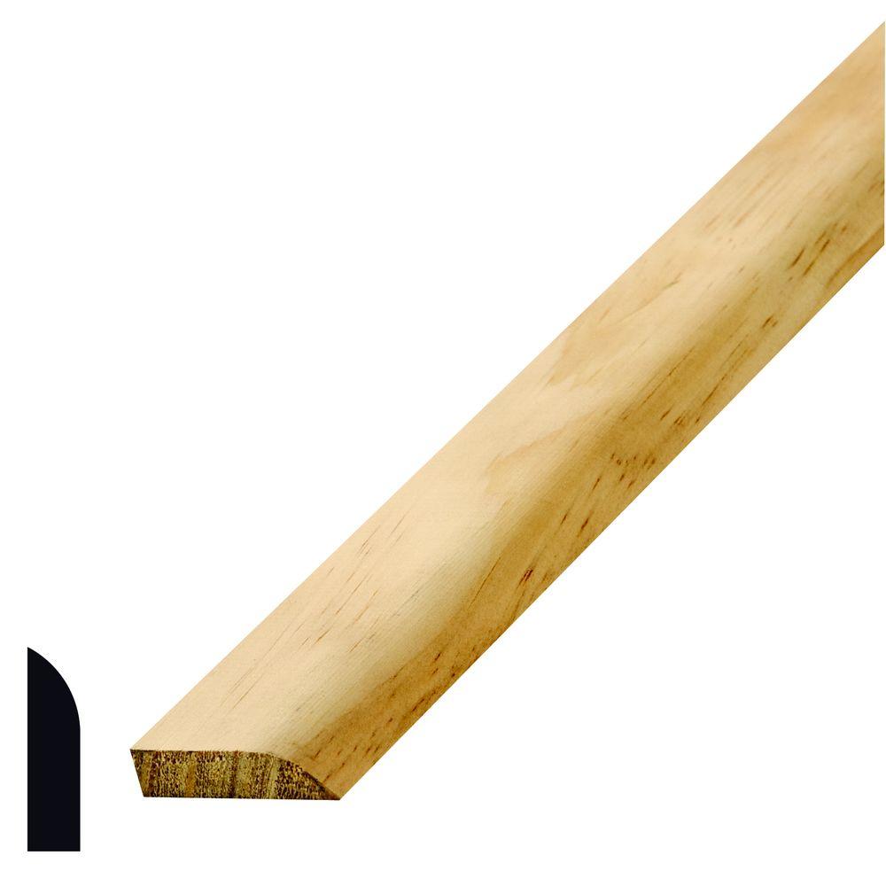 Woodgrain Millwork WG DEC6 1 in. x 15/8 in. Solid Pine Drip Cap