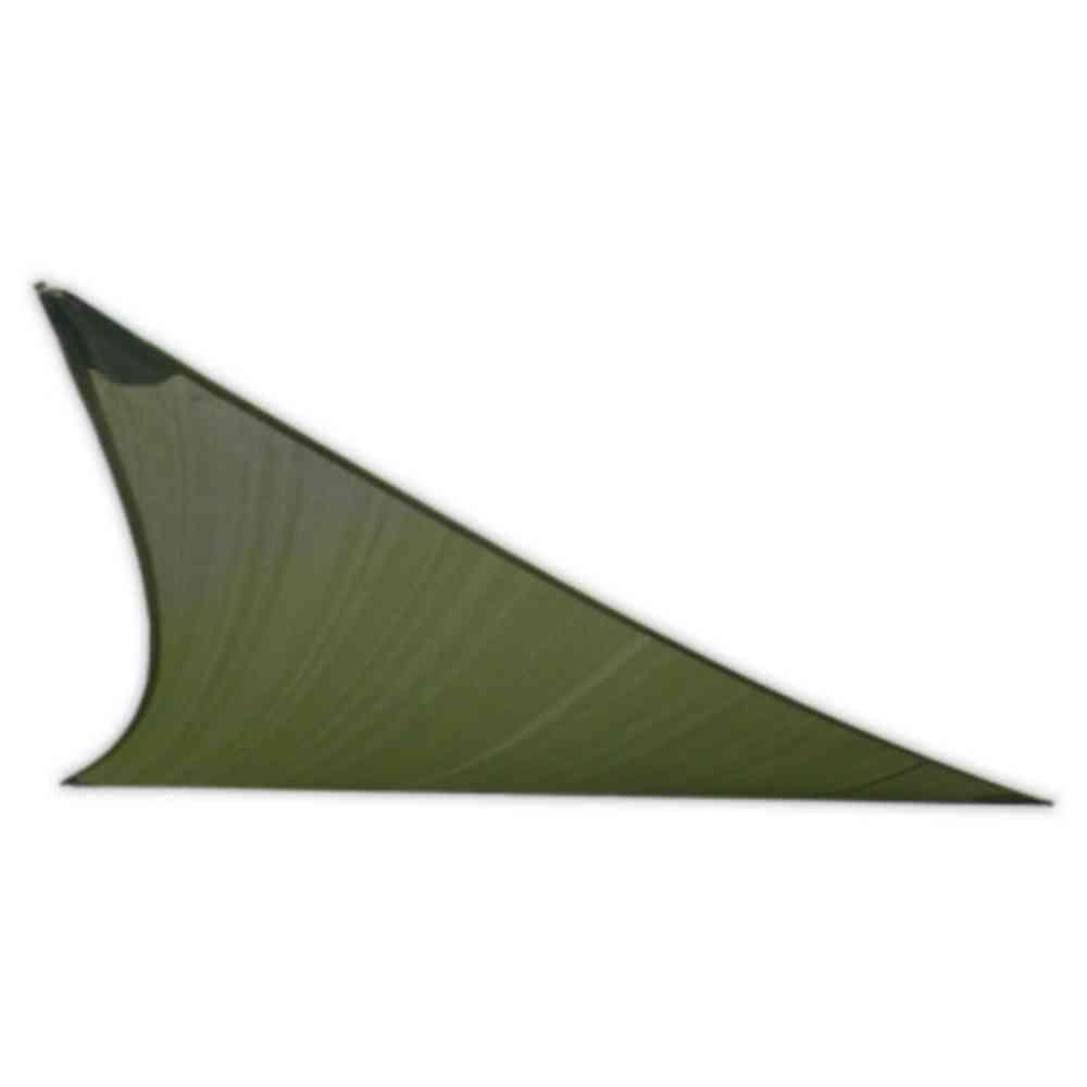 EarthCo Shade Sails 12 ft. Deep Green Triangle Patio Shade Sail with