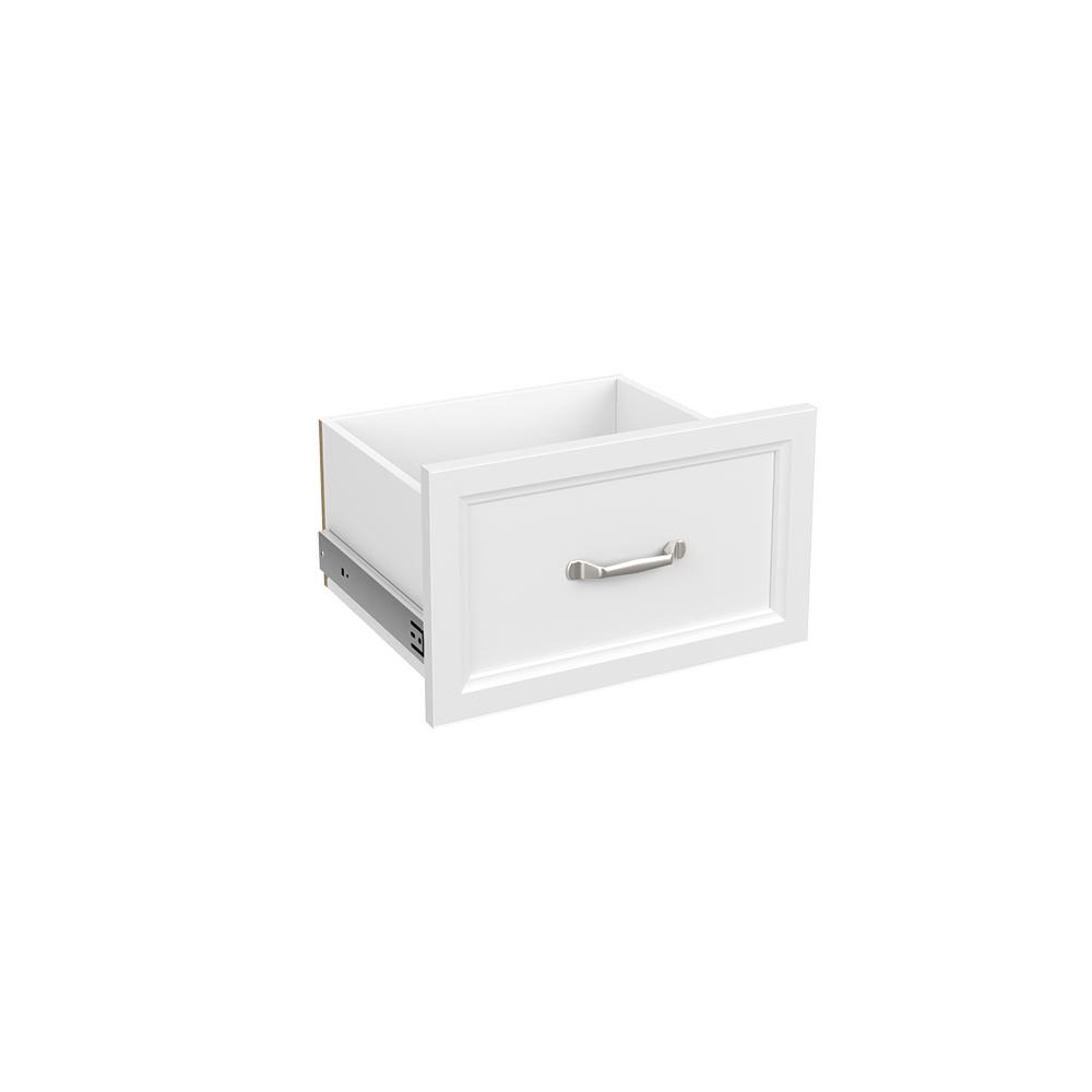 Closetmaid Style 10 In H X 17 In W White Melamine Traditional