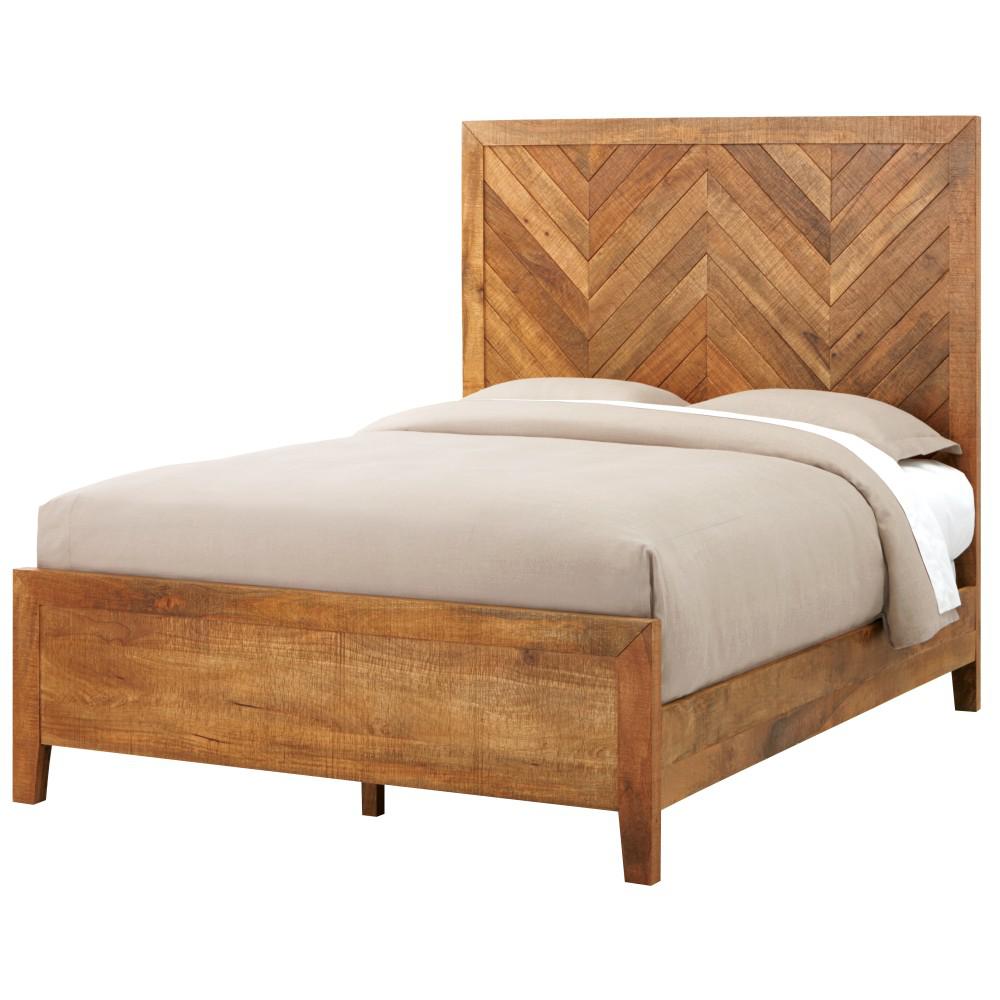 Wood Special Values Upholstered Headboard Beds Headboards Parkston Distressed Natural Queen Bed Frame