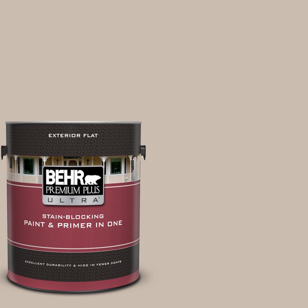 BEHR Premium Plus Ultra 1 Gal UL130 15 Creamy Mushroom Flat Exterior   Creamy Mushroom Behr Premium Plus Ultra Paint Colors 485001 64 1000 