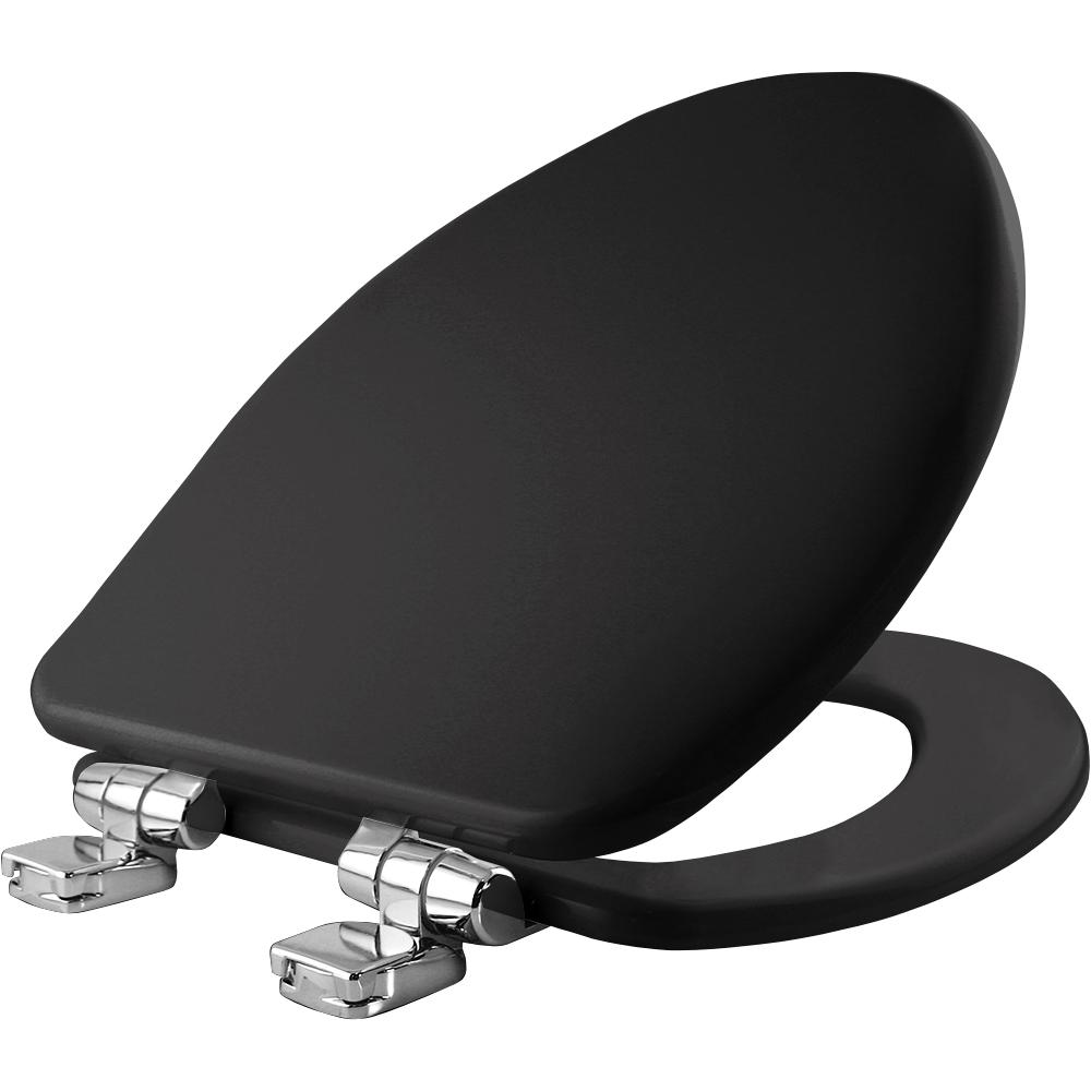 BEMIS Elongated Closed Front Toilet Seat in Black-19170CHSL 047 - The