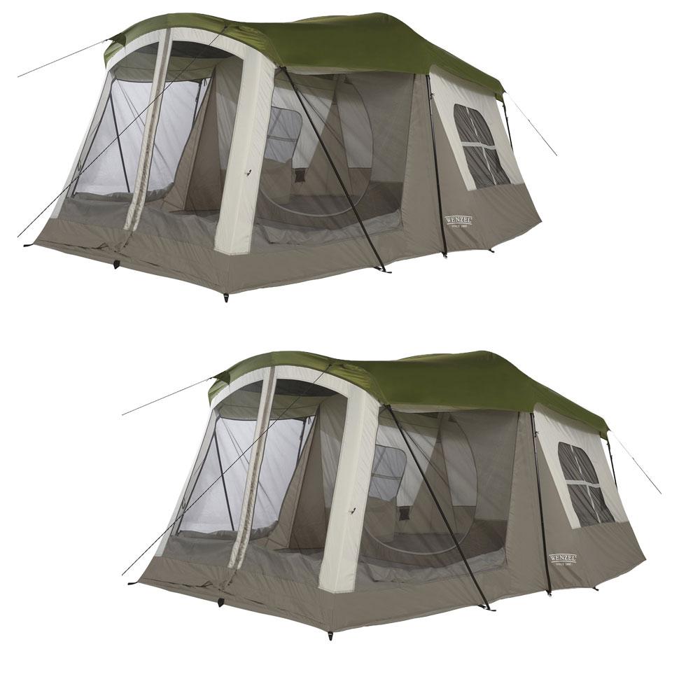 Wenzel Klondike 16 ft. x 11 ft. 8-Person 3 Season Screen Room Camping Tent (2-Pack)