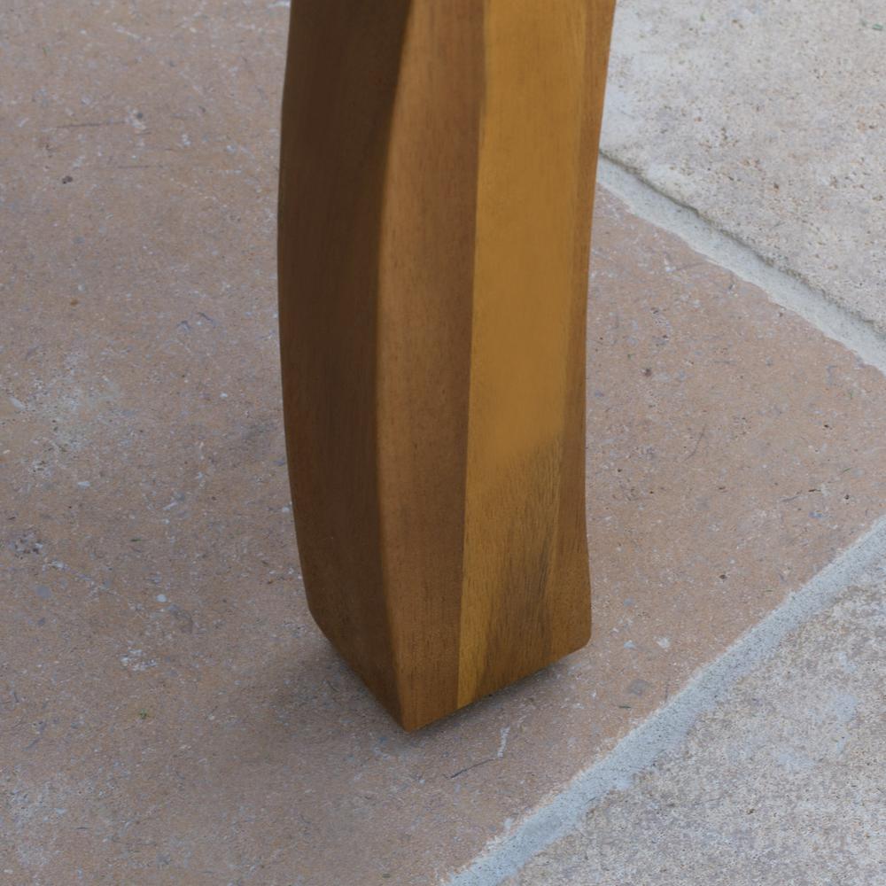 Noble House Lance Teak Square Wood Outdoor Accent Table 42053