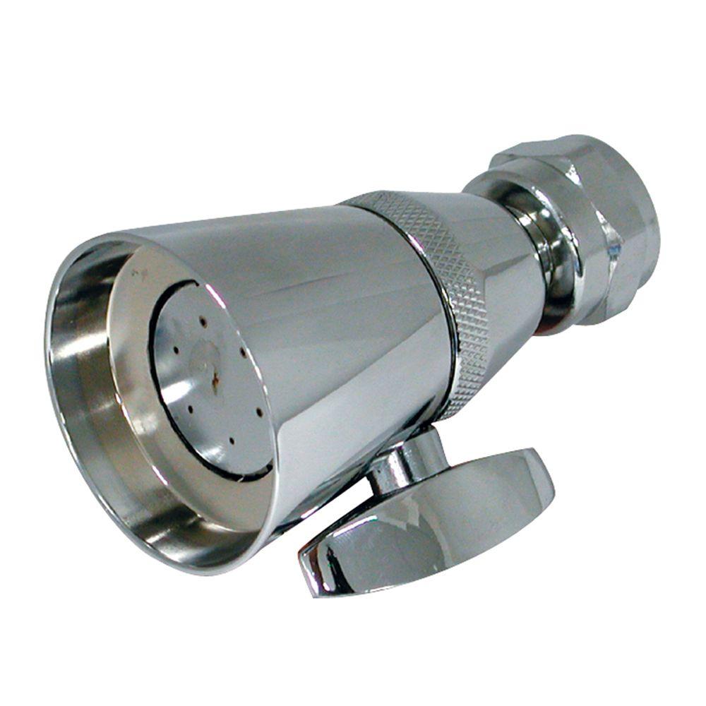 Delta 1Spray 2.5 GPM Adjustable Arm Raincan Shower Head in Chrome