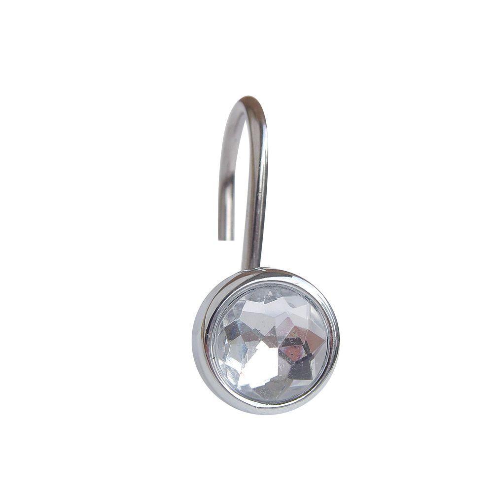 Elegant Home Fashions Clear Shower Curtain Hooks Clear Elegant Home Fashions Shower Curtain Hooks