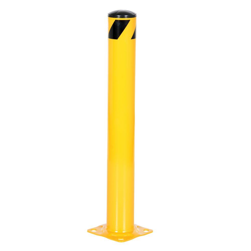 Vestil 36 in X 4.5 in. Yellow Steel Pipe Safety Bollard-BOL-36-4.5 ...