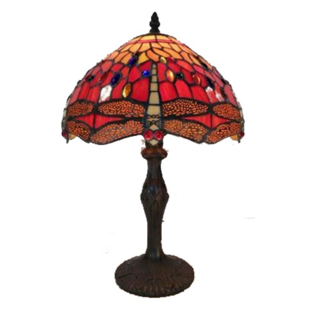 red tiffany table lamps