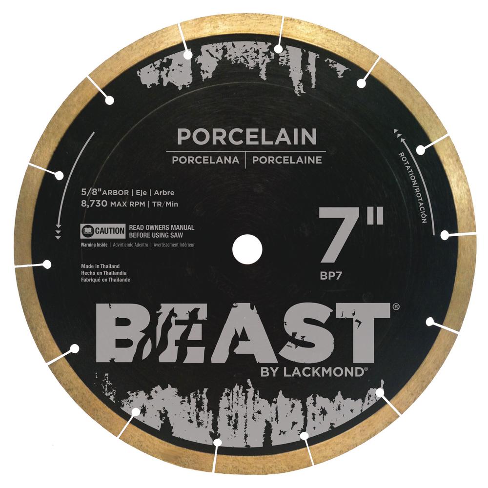 Beast Pro Series 7 in. Wet Porcelain Blade