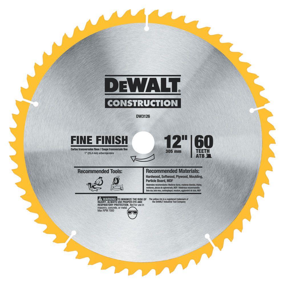 DeWalt Construction Saw Blade 12u0022, 1.0 CT