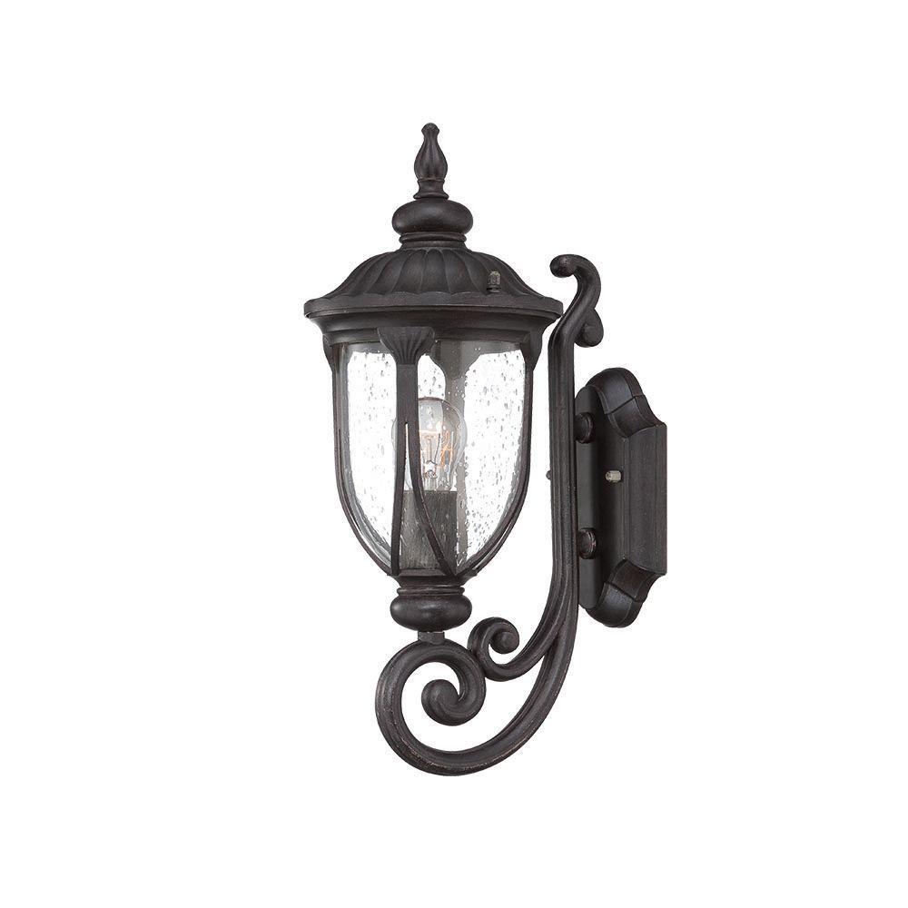 Acclaim Lighting Laurens Collection 1-Light Black Coral Outdoor Wall ...