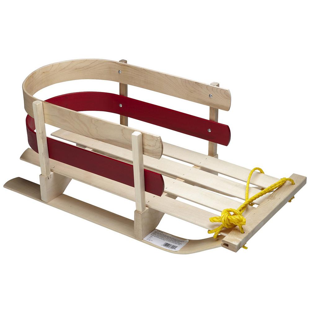 Flexible Flyer Wooden Pull Sleigh-B40 - The Home Depot