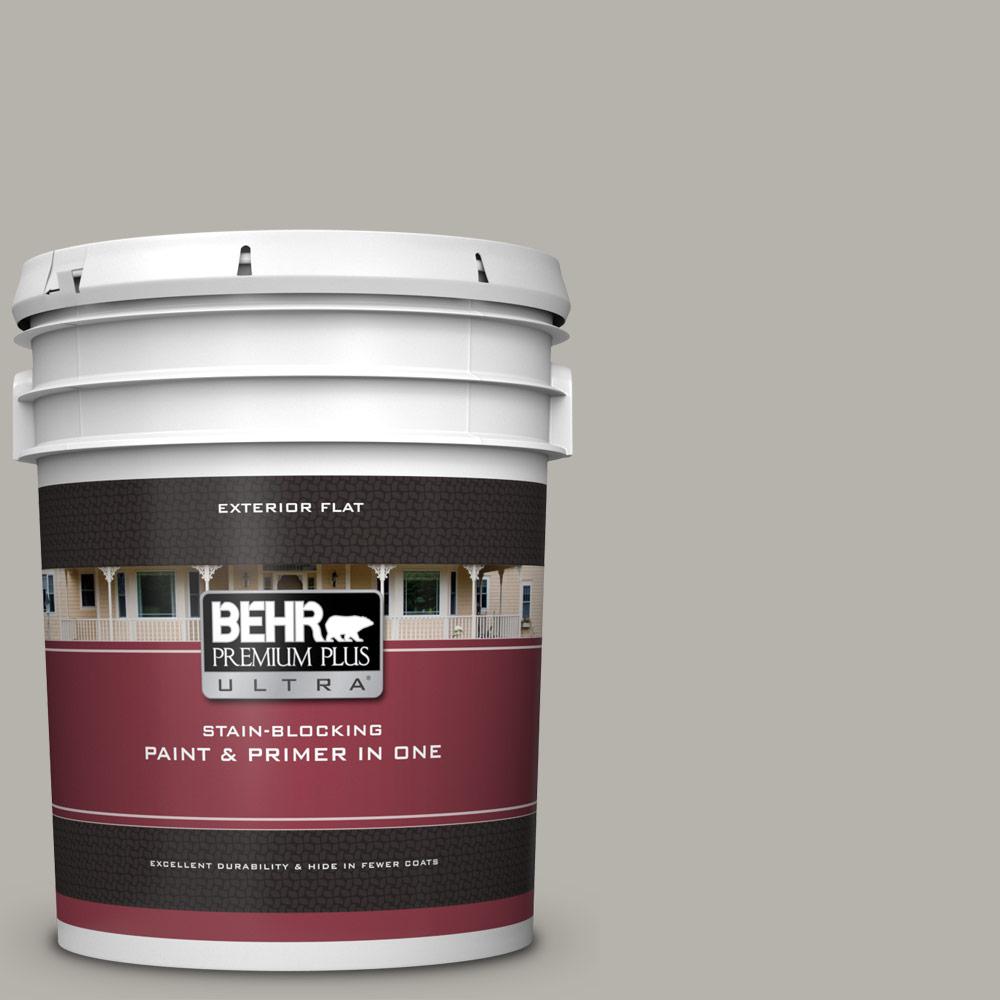 BEHR Premium Plus Ultra 5 gal. PPU2411 Greige Flat BEHR Premium Plus Ultra 5 gal. PPU2411 Greige Flat