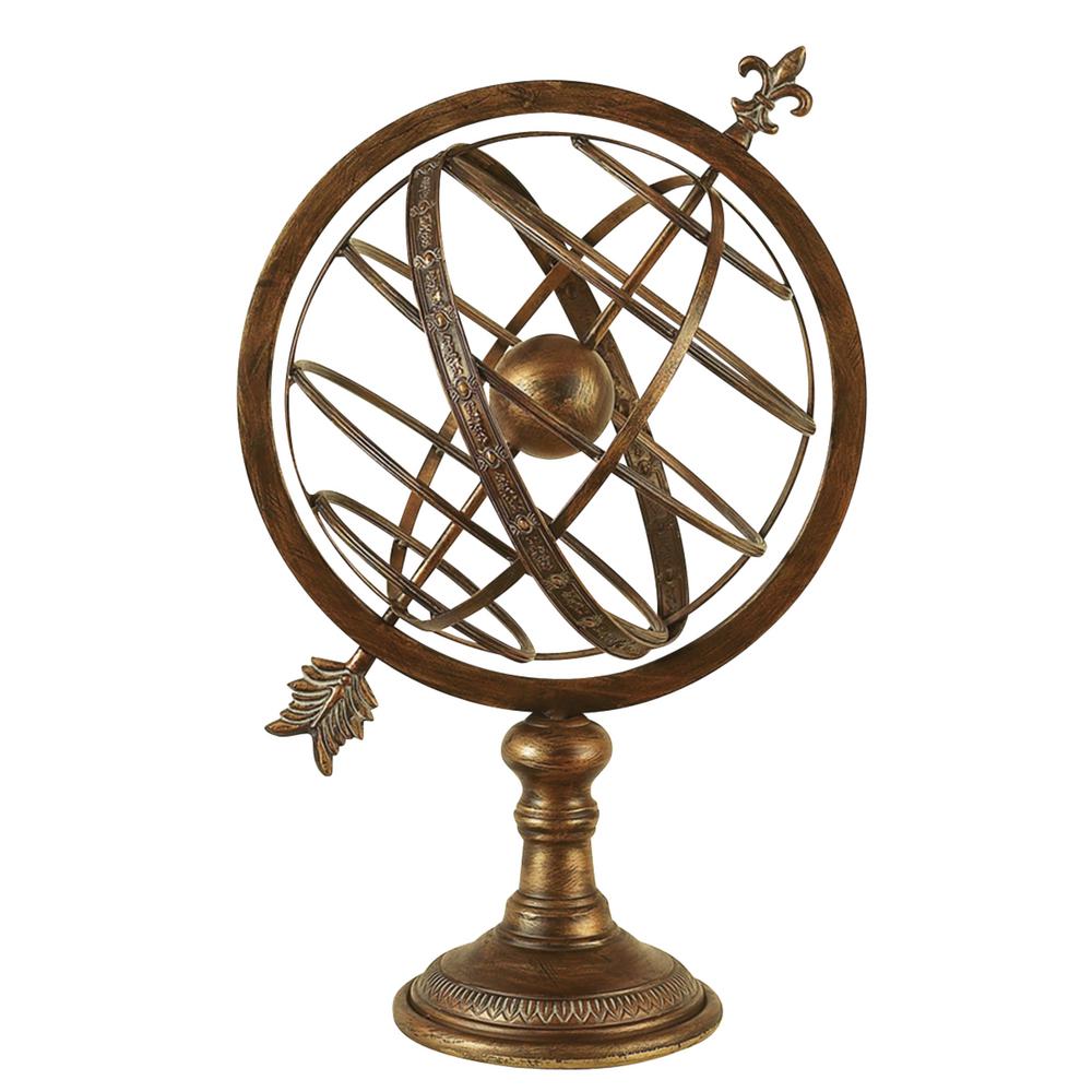 Litton Lane Armillary Sphere Metal Decor The Home Depot