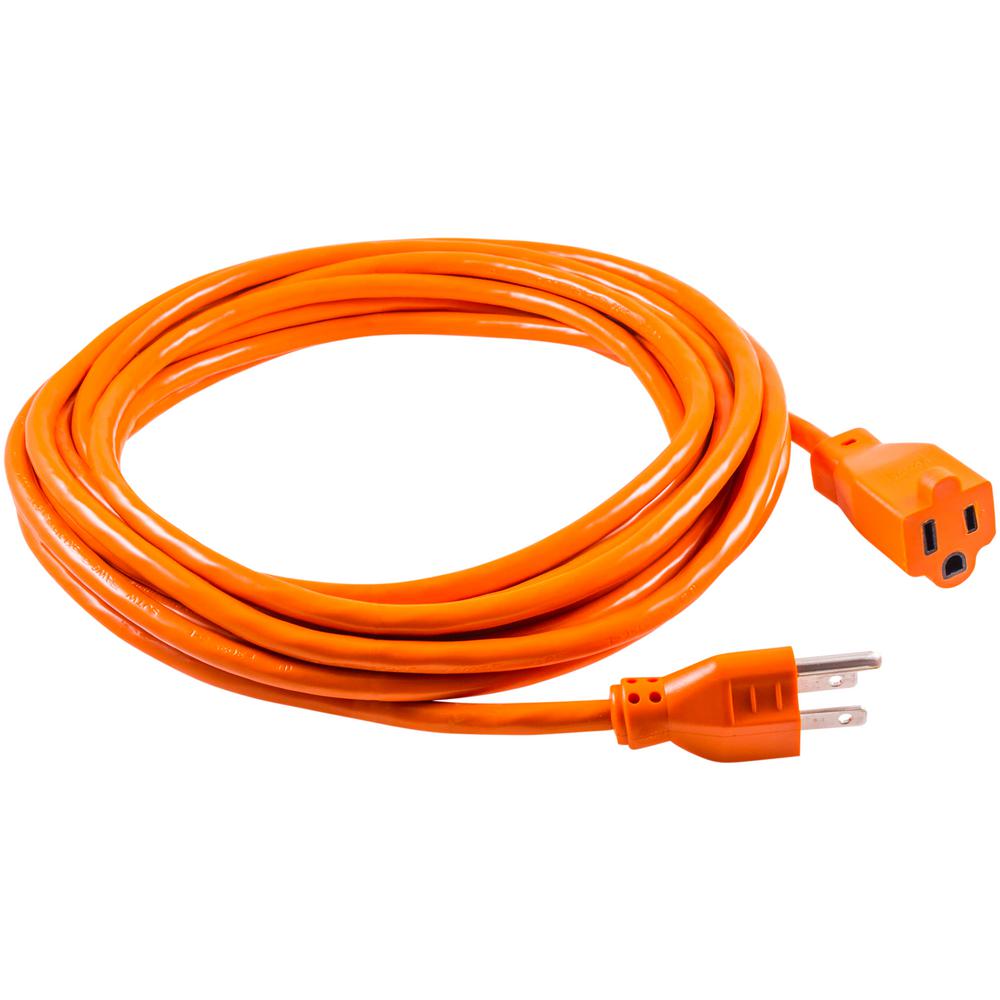 GE 25 ft. 3-Wire 16-Gauge Grounded Indoor/Outdoor Extension Cord-51924 ...