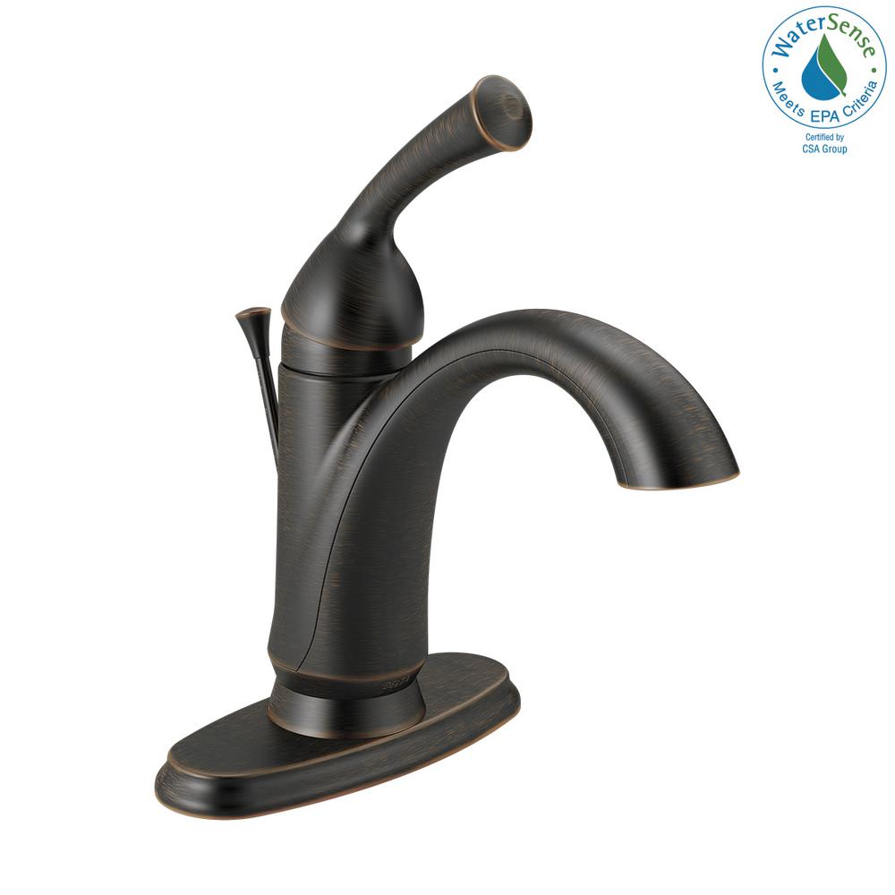 Delta Haywood Single Hole SingleHandle Bathroom Faucet in