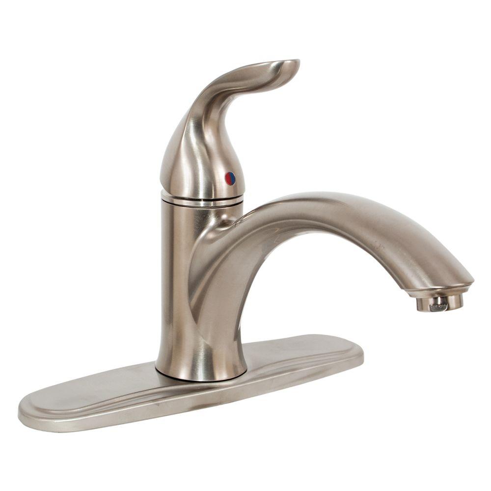 EZ FLO Tuscany Collection Single Handle Standard Kitchen Faucet In