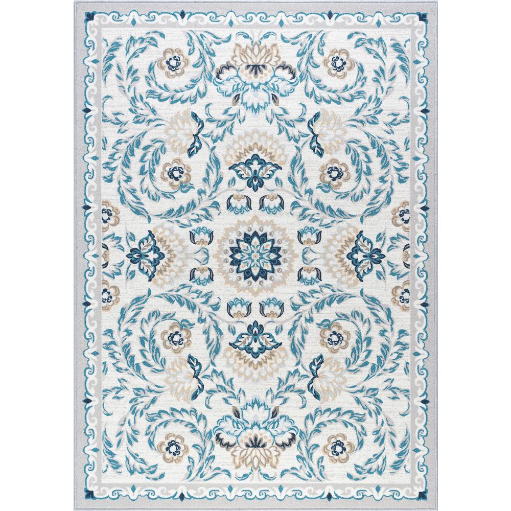 Tayse Rugs Majesty Cream 8 Ft X 10 Transitional Area Rug