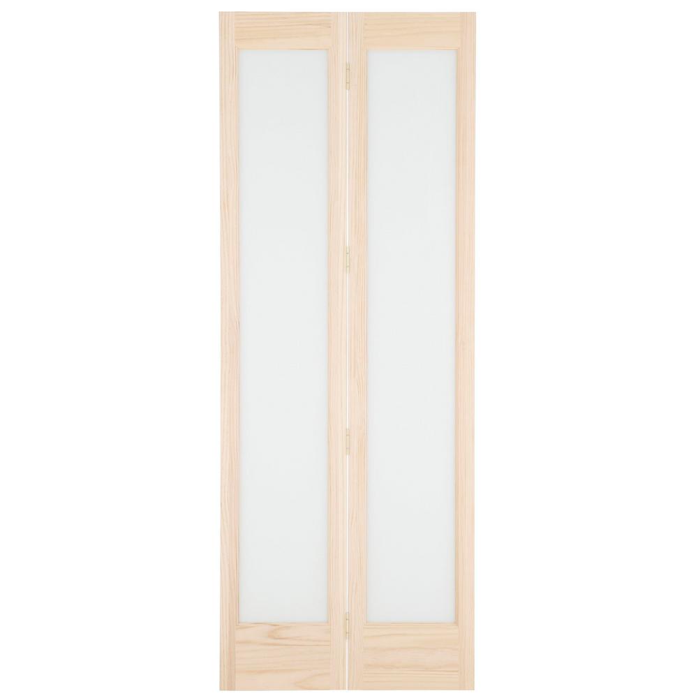 Pinecroft 29 5 In X 80 Full Frosted Glass Frost 1 Lite Pine Wood Interior Bi Fold Door 873326 The Home Depot - Wood Glass Bifold Doors Pinecroft 29 5 In X 80 Full Frosted Glass Frost 1 Lite Pine Wood Interior Bi Fold Door 873326 The Home Depot - Wood Glass Bifold Doors