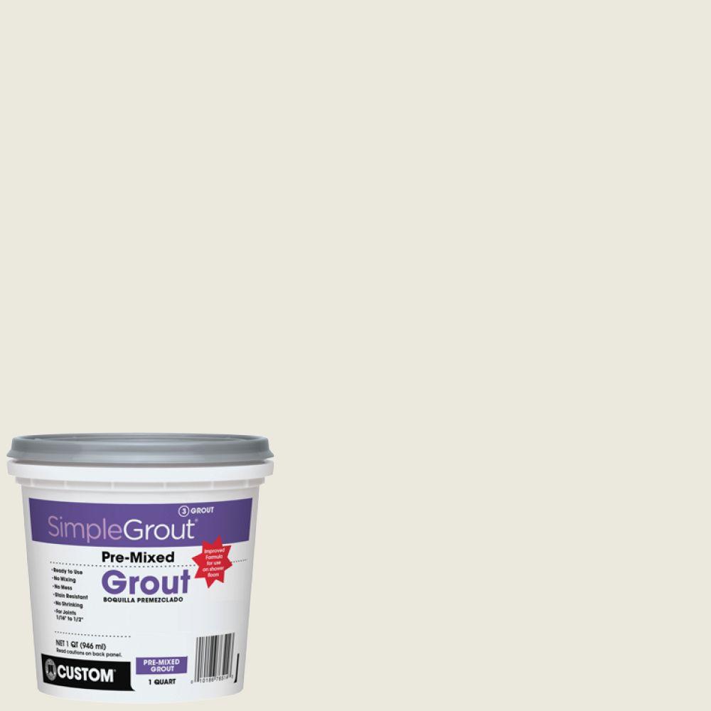 Custom Building Products Simplegrout 381 Bright White 1 Qt Pre