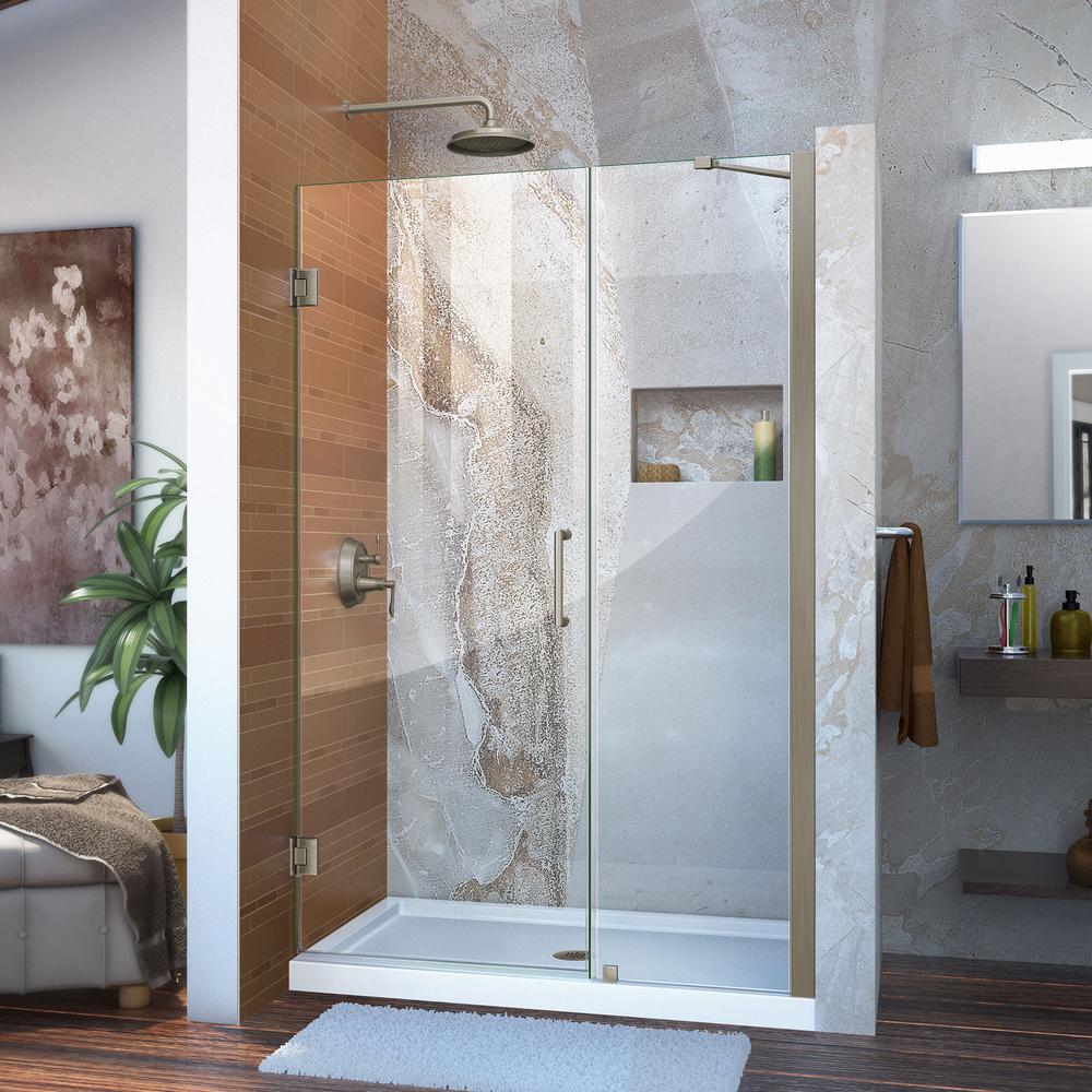 Dreamline Unidoor 47 To 48 In X 72 In Frameless Hinged Shower