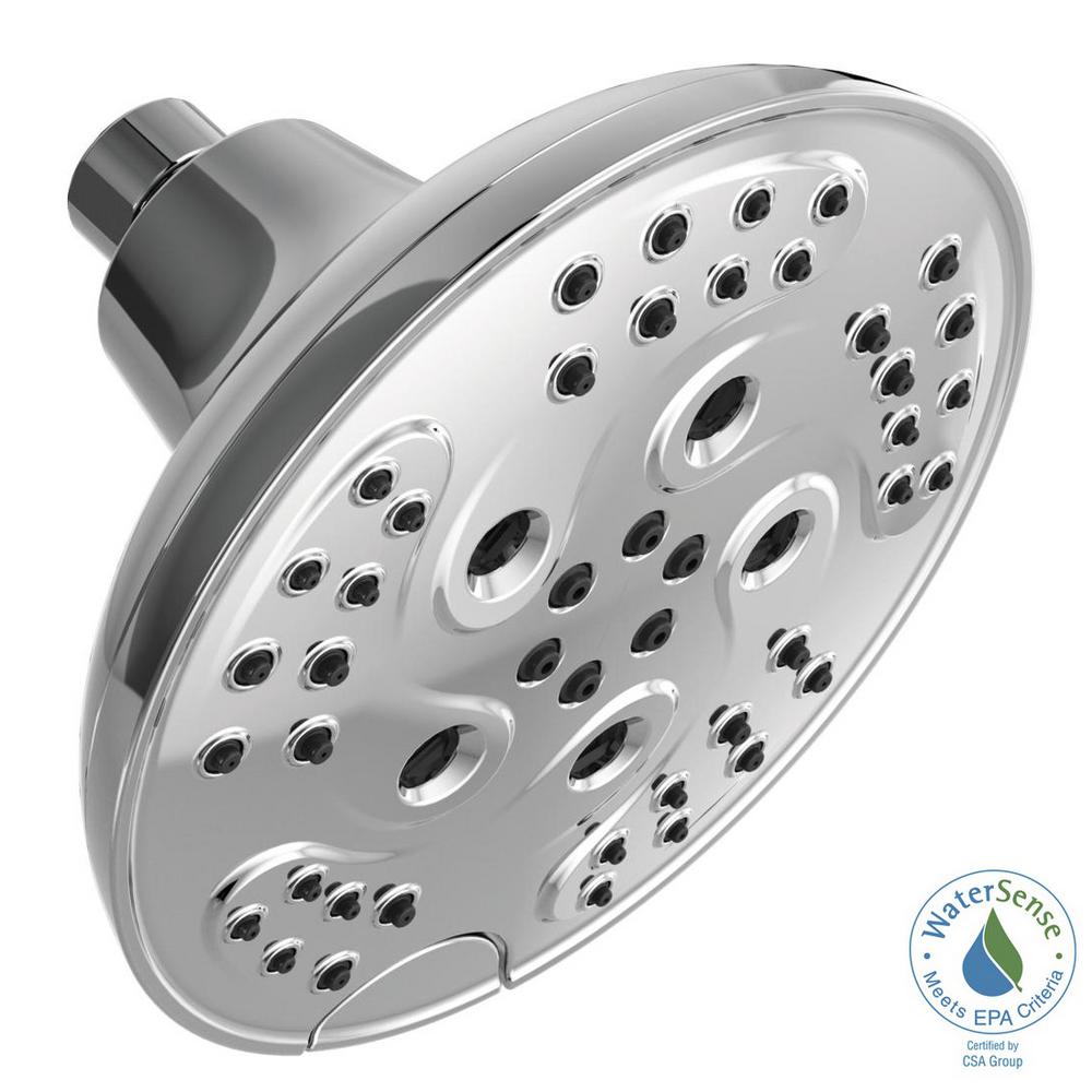 GROHE Rainshower 1 Spray 12 In Fixed Shower Head In StarLight Chrome   Chrome Delta Fixed Showerheads 52666 64 1000 