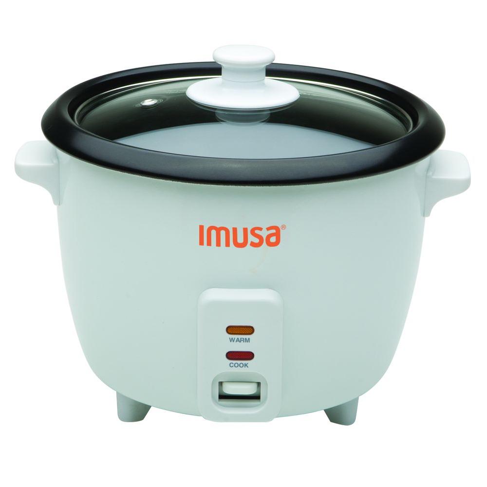 Electric Nonstick Rice Cooker, 8-Cup (Uncooked) 16-Cup (Cooked), White