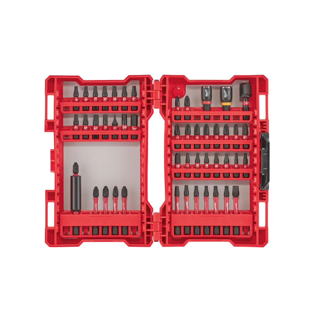 Milwaukee Shockwave Impact Duty Driver Bit Set (48-Piece)-48-32-4061 ...