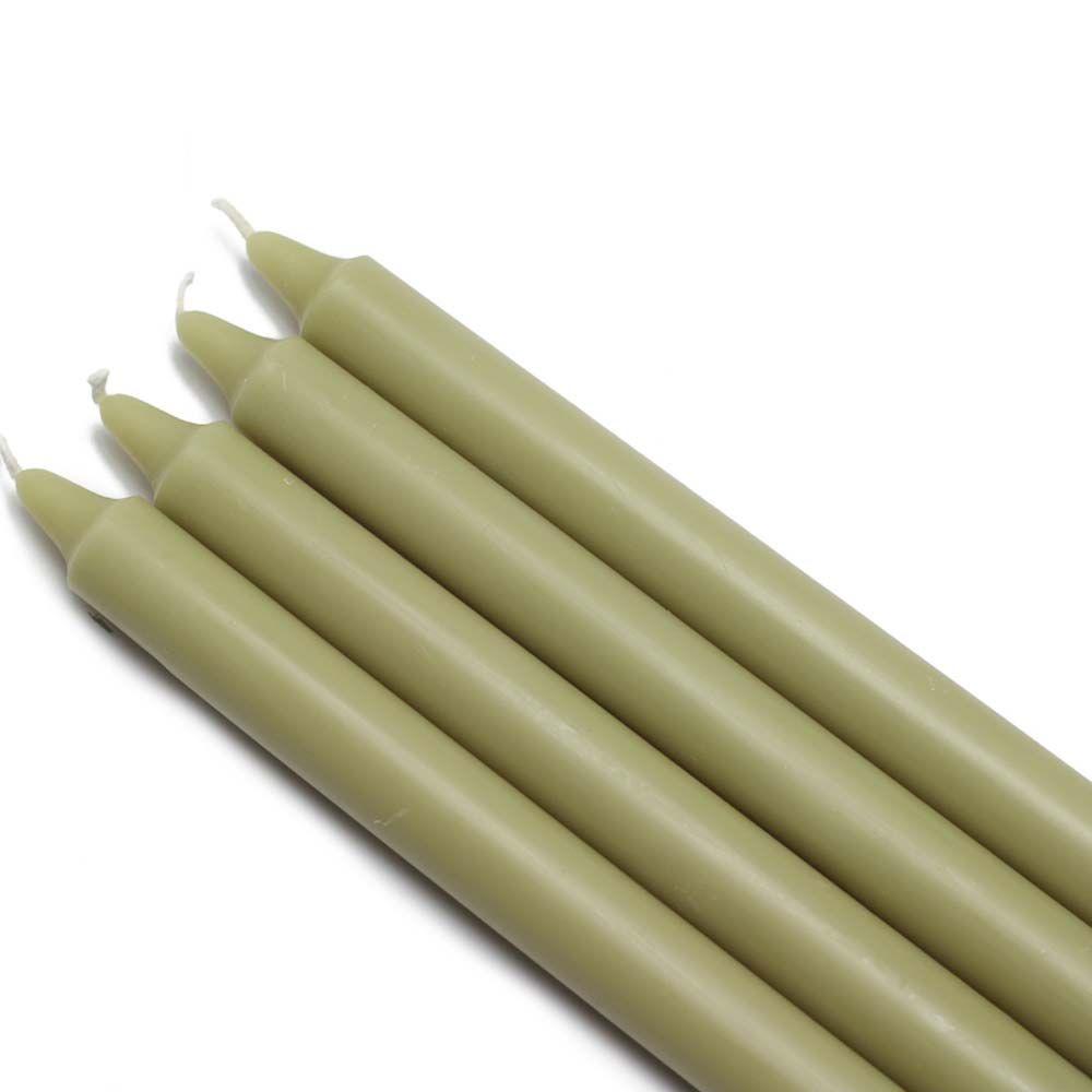 Zest Candle 10 In Sage Green Straight Taper Candles 12 Set Cez 100 The Home Depot