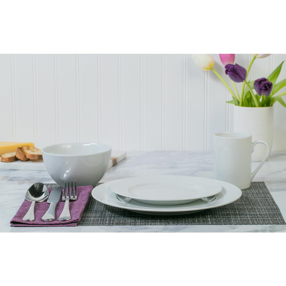 Soleil Tabletops Gallery 16 Piece Round Rim Dinnerware Set