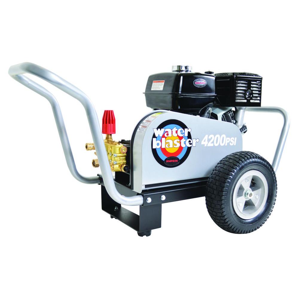 Simpson Water Blaster 4,200 psi 4.0 GPM Belt Drive Gas Pressure Washer Powered... by Simpson