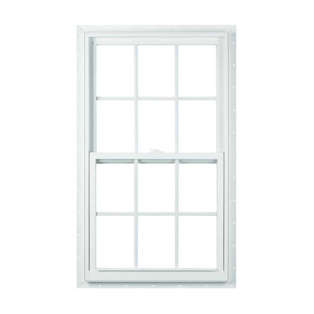 American Craftsman 24 in. x 36 in. 2300 Series Single Hung Fin Vinyl Window Non Low E with