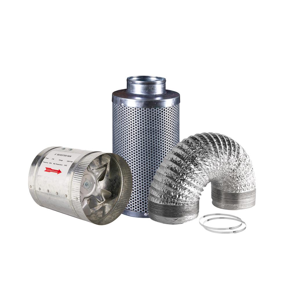 4/" 6/" 8/" Hydroponics Air Carbon Charcoal Filter /& Aluminum Foil Duct Hose HVAC