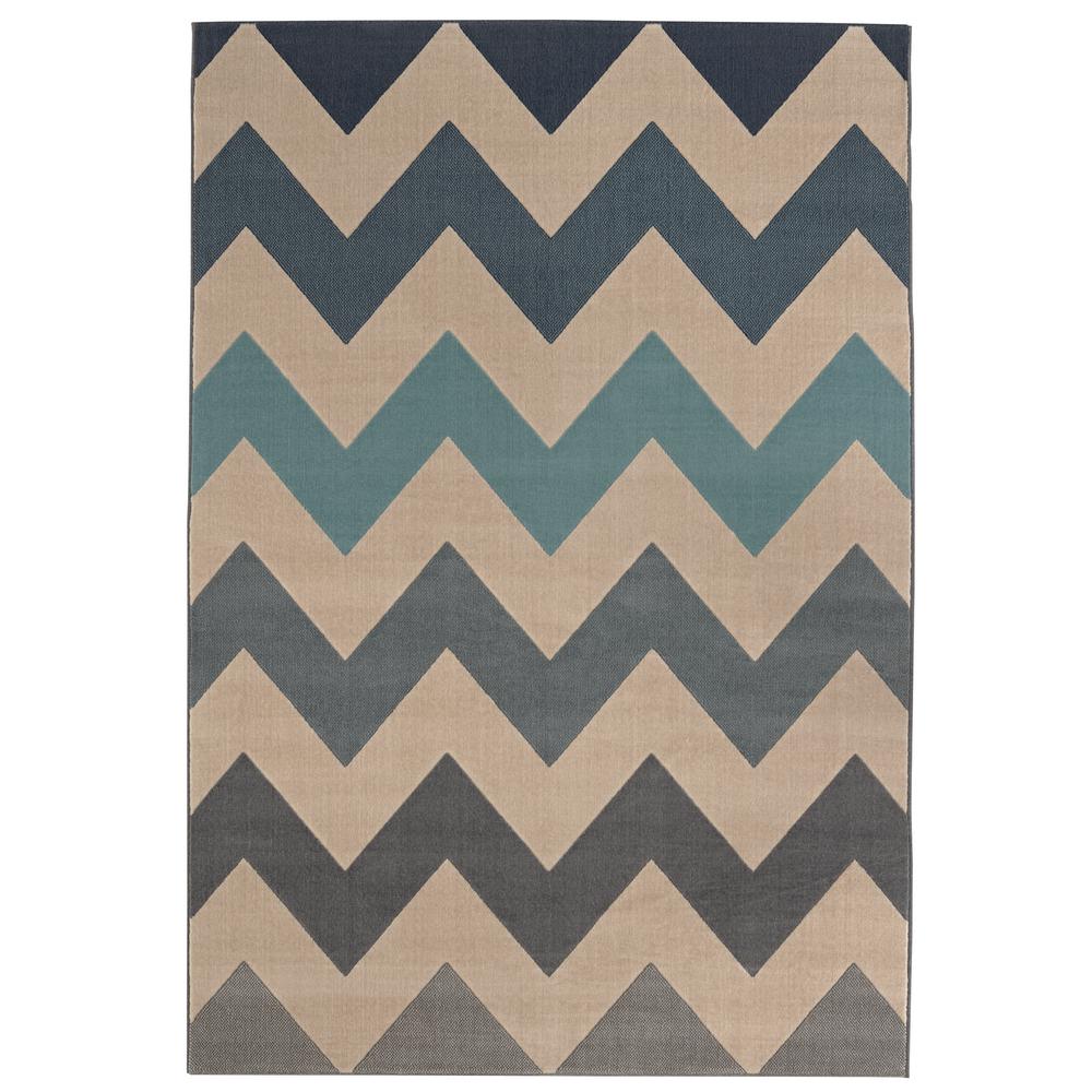 Home Decorators Collection Shoreline Blue/Multi 8 ft. x 10 ft. Area Rug