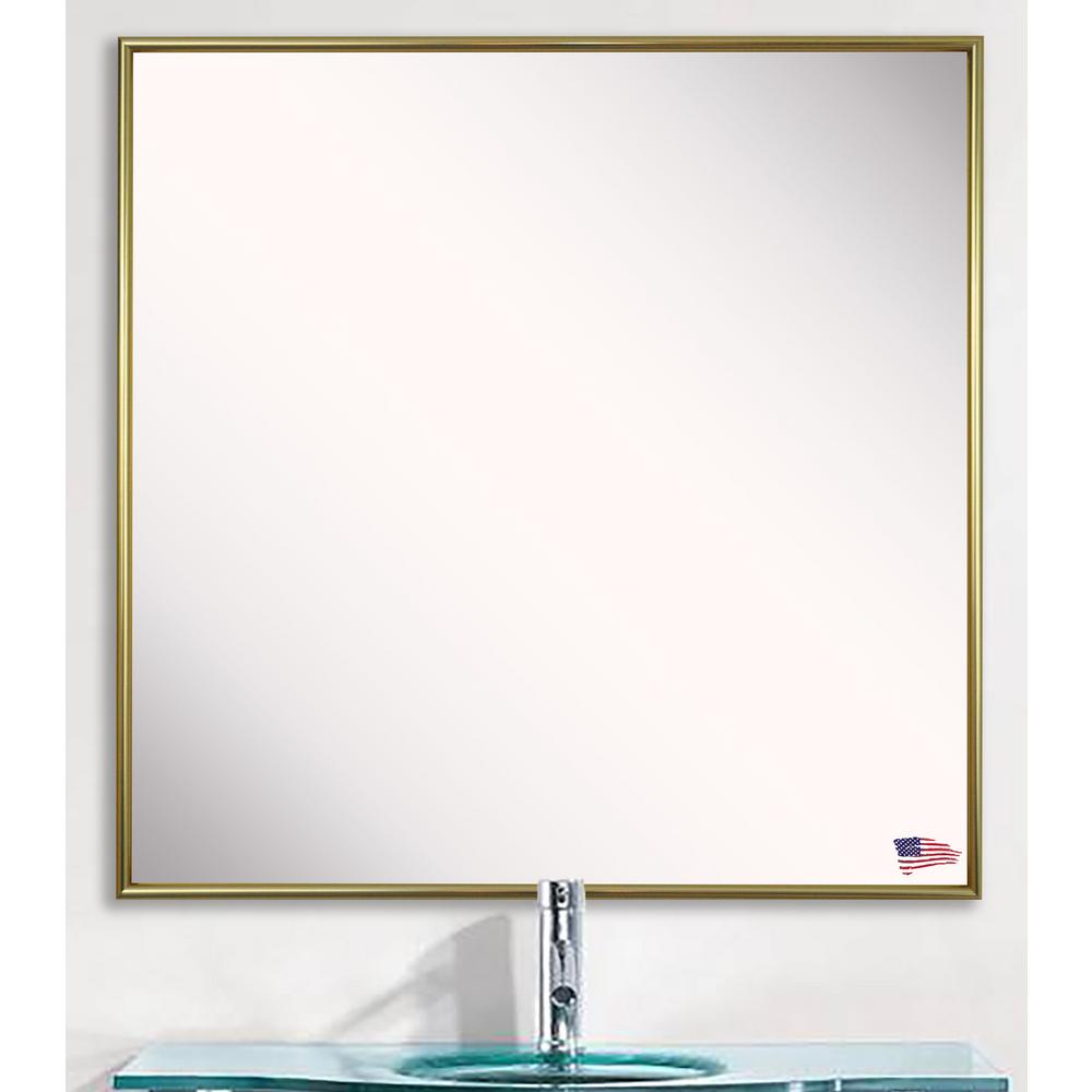 12 125 In X Tango Polished Gold Square Vanity Wall Tango Polished Gold Square Vanity Wall Mirror