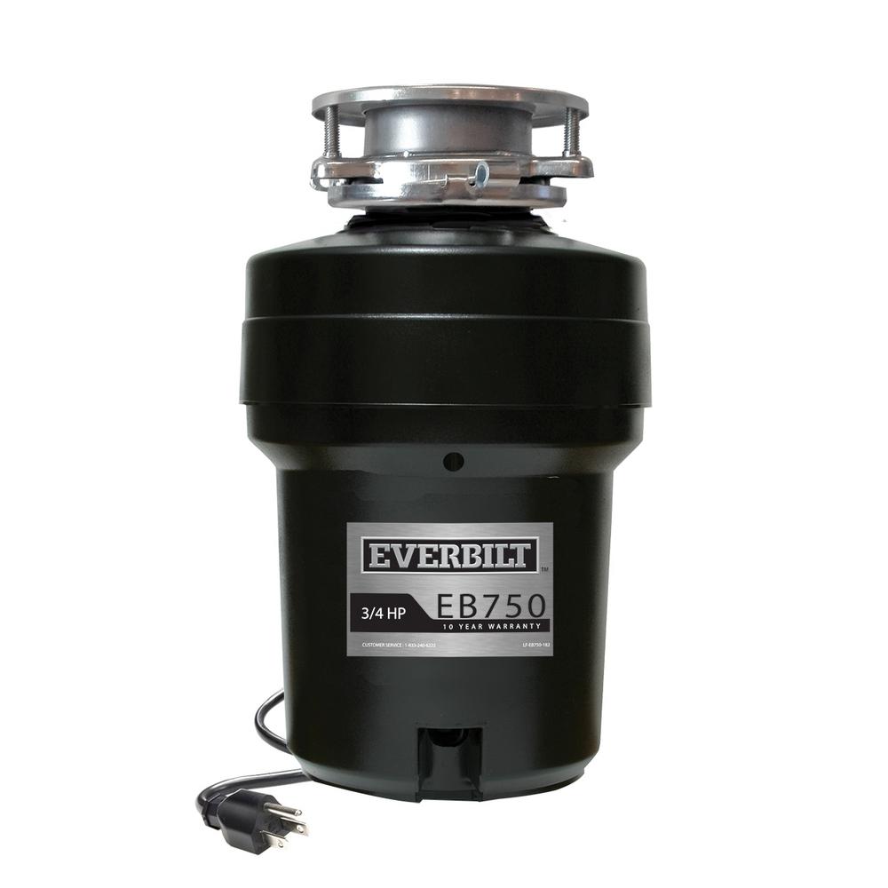 Everbilt Designer Series 3/4 HP Slim Continuous Feed Garbage Disposal