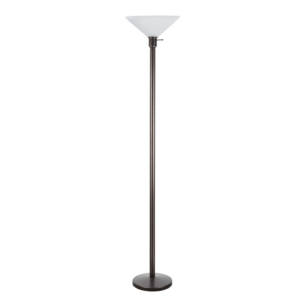 Featured image of post Metal Floor Lamp With Glass Shade / Brass switch on the original marble base.