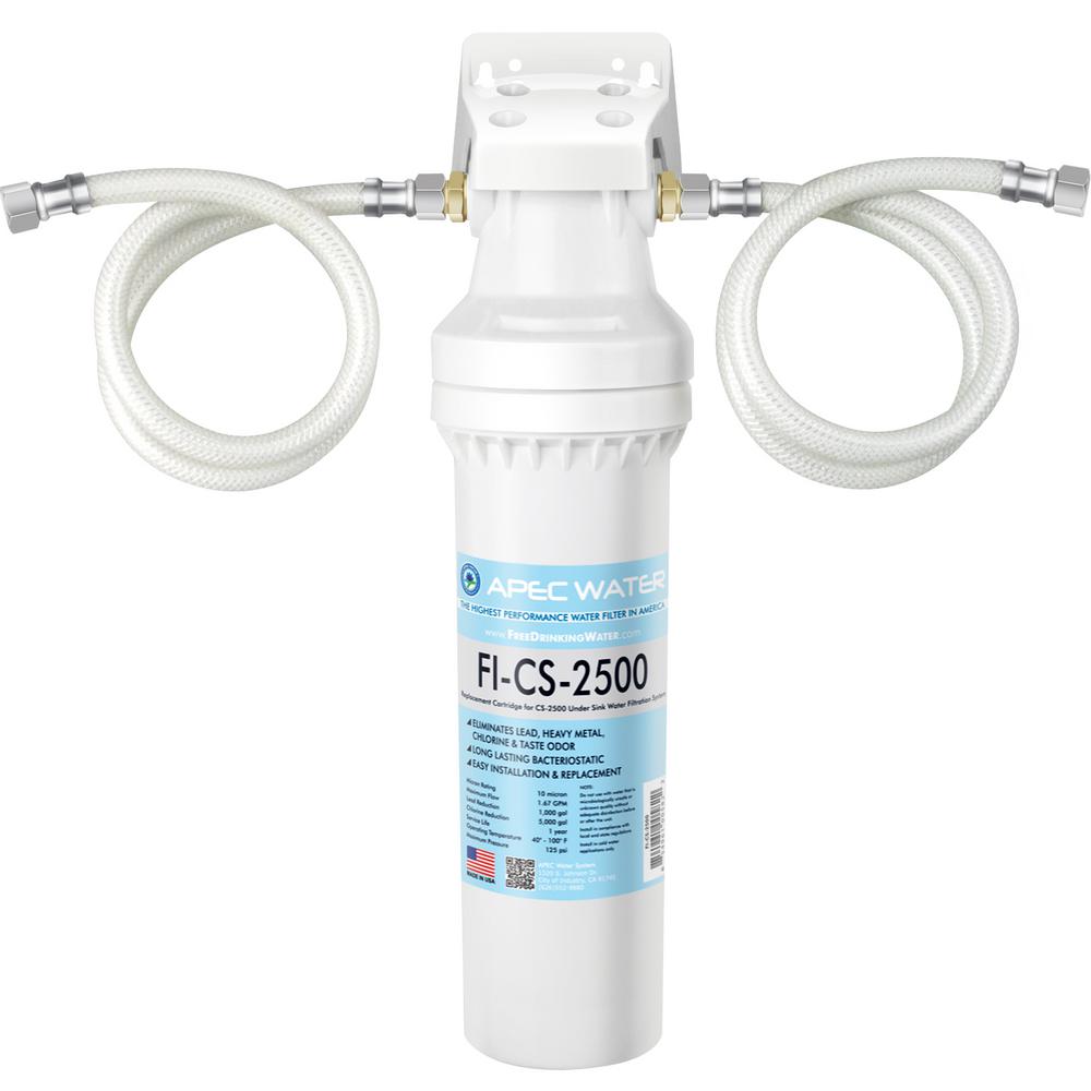 Apec Water Systems Cs Series Easy Install High Capacity Under Counter Water Filtration System