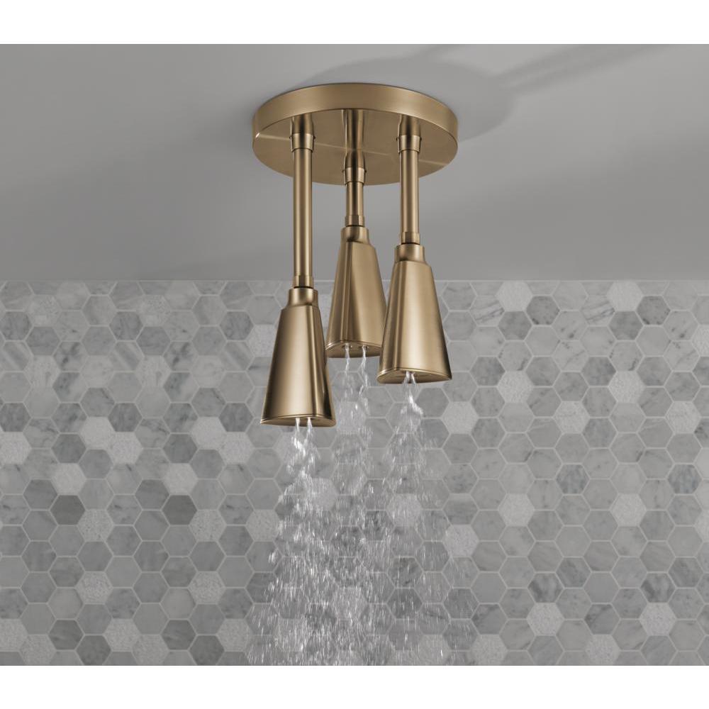 Delta Zura Pendant 1 Spray 3 2 In Triple Ceiling Mount Fixed Rain