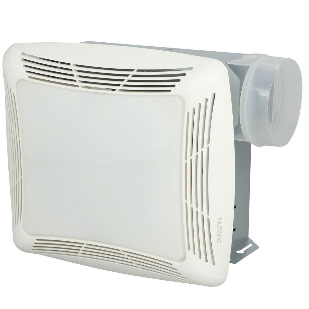 NuTone 70 CFM Ceiling Exhaust Fan with Light, White Grille and Bulb by NuTone