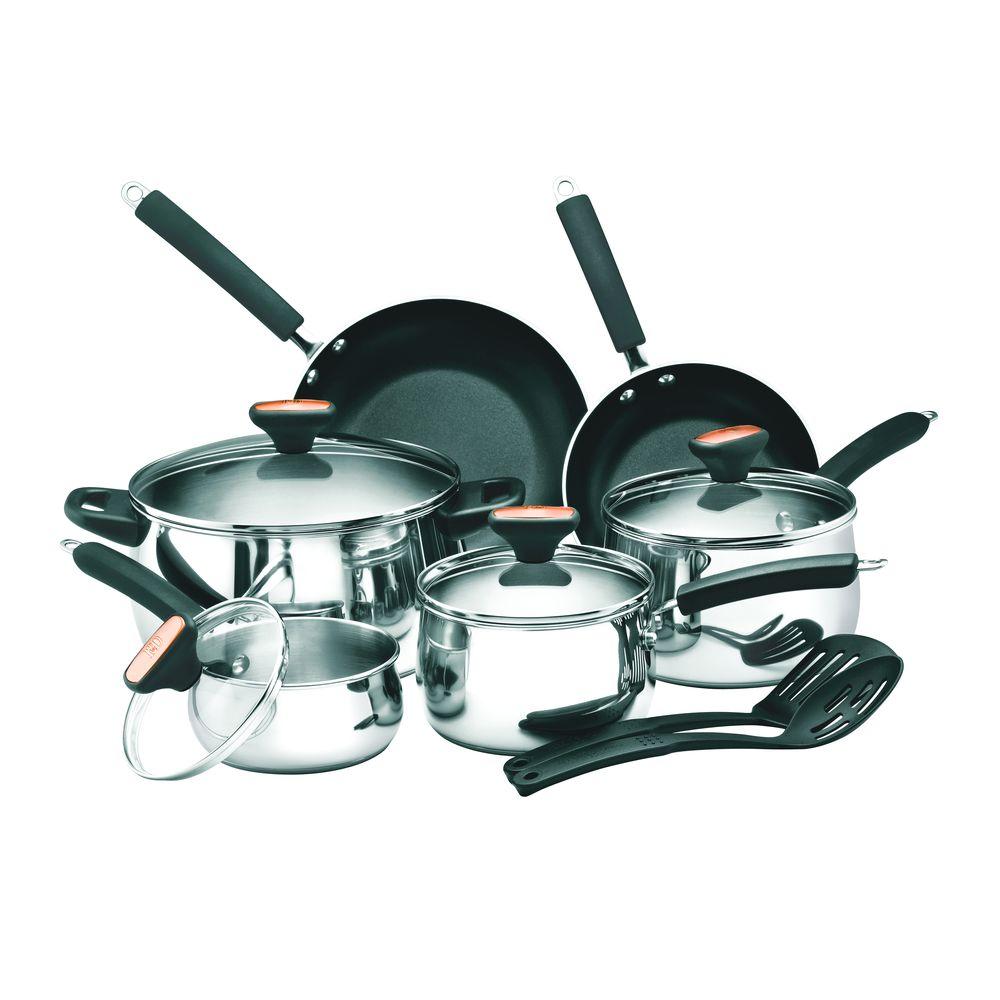 Paula Deen Signature 12-Piece Stainless Steel Cookware Set ...