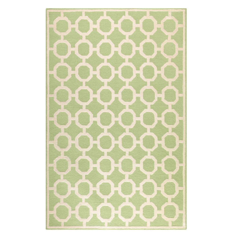 Kas Rugs Border Fern Sage 6 Ft 9 In X Area Rug Espana Sage 7 Ft 6 In X 9
