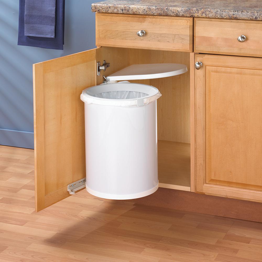 Knape Vogt 19 5 In X 13 5 In X 13 In In Cabinet Pivot Out Trash Can