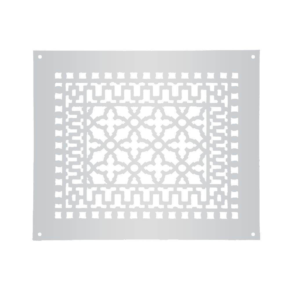 Reggio Registers Scroll 14 In X 10 In Aluminum Grille Without Mounting Holes Gray 1216 Anh The Home Depot