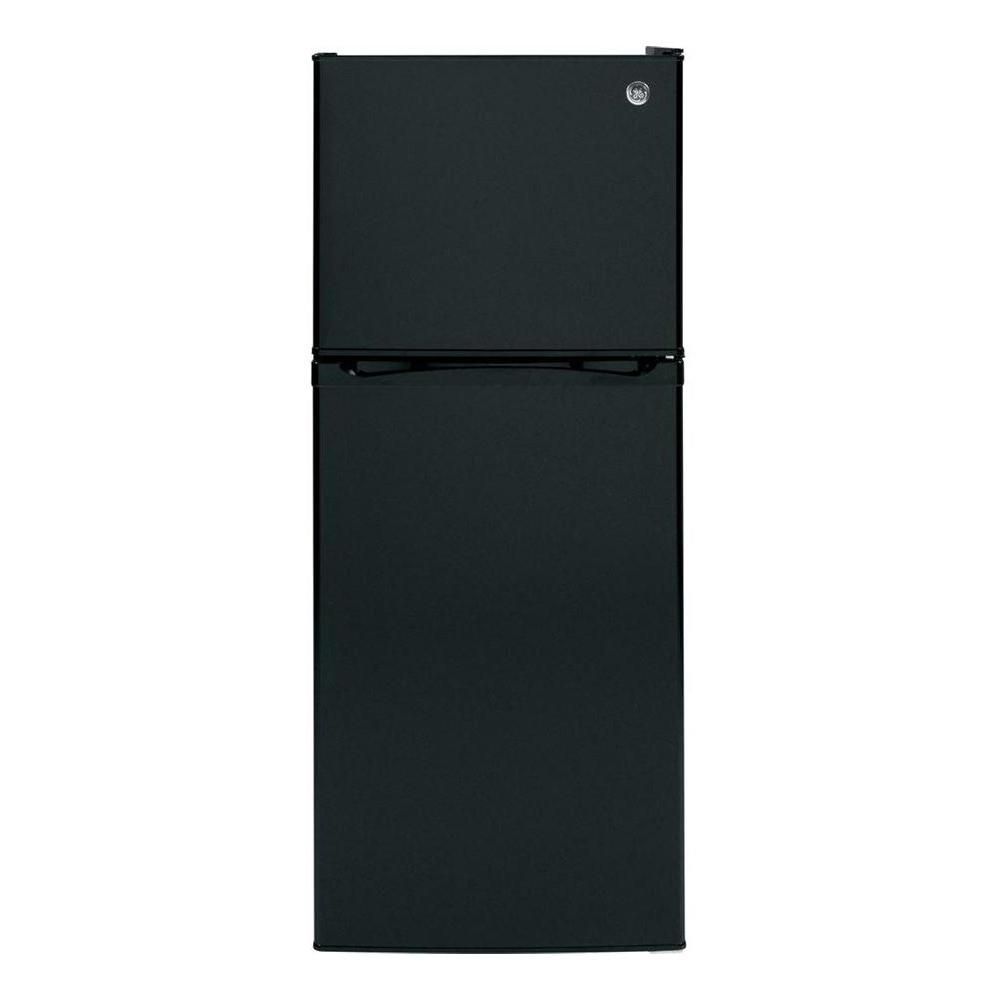 GE 17.5 cu. ft. Top Freezer Refrigerator in BlackGTE18GTHBB The Home