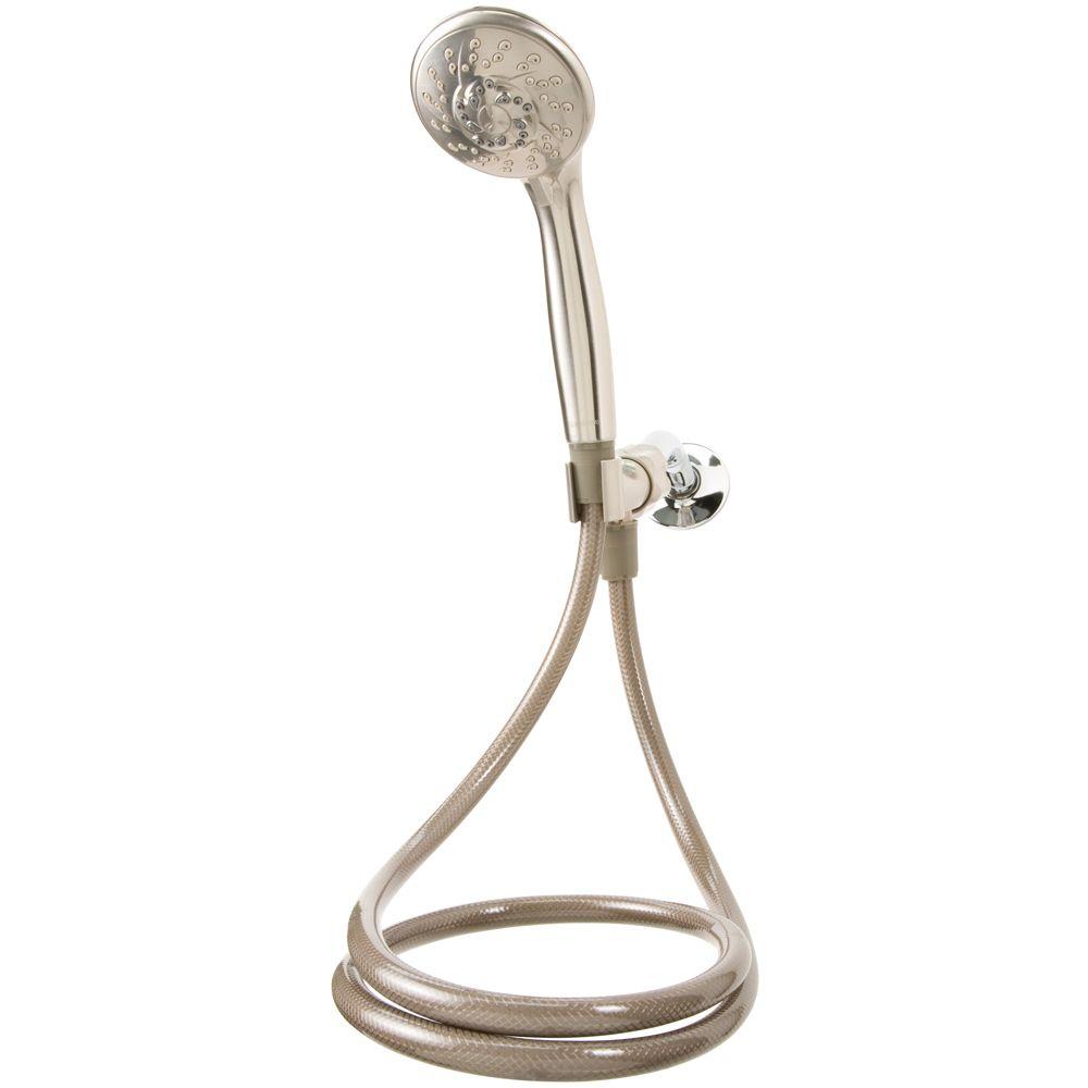 UPC 028905848404 product image for Glacier Bay Shower Hardware 3-Spray Handheld Handshower in Brush Nickel 8484000H | upcitemdb.com