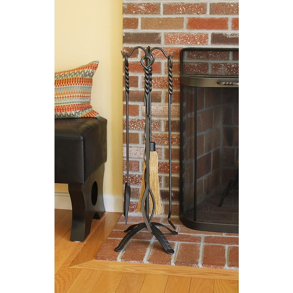 Minuteman International Rope Design Brush Extra Long Single Fireplace Tool